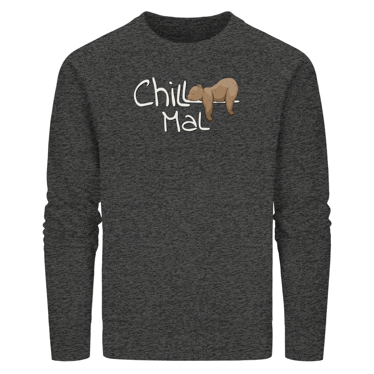 Chill Mal schläfriger Braunbär - Organic Basic Unisex Sweatshirt