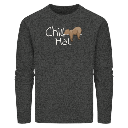 Chill Mal schläfriger Braunbär - Organic Basic Unisex Sweatshirt