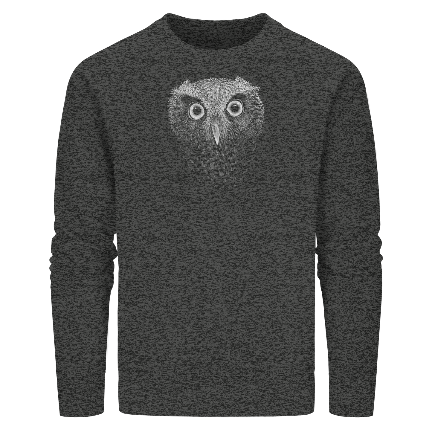 Eule Kritzelkunst Illustration - Organic Basic Unisex Sweatshirt
