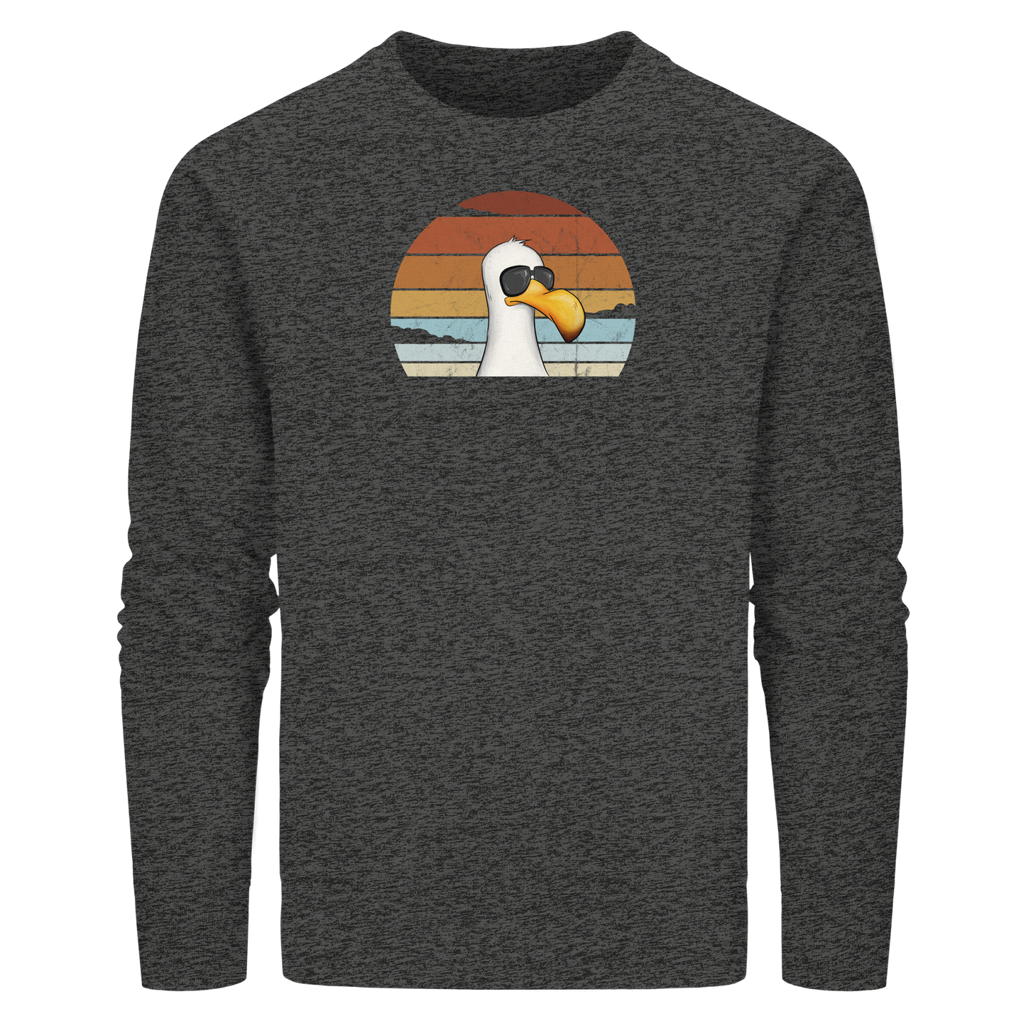 Cool lässige Retro Möwe - Organic Basic Unisex Sweatshirt