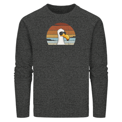 Cool lässige Retro Möwe - Organic Basic Unisex Sweatshirt