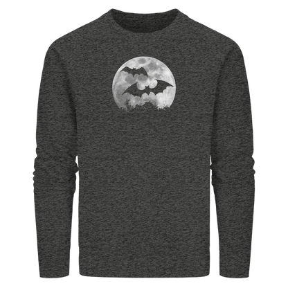 Fledermaus Silhouetten bei Vollmond - Organic Basic Unisex Sweatshirt