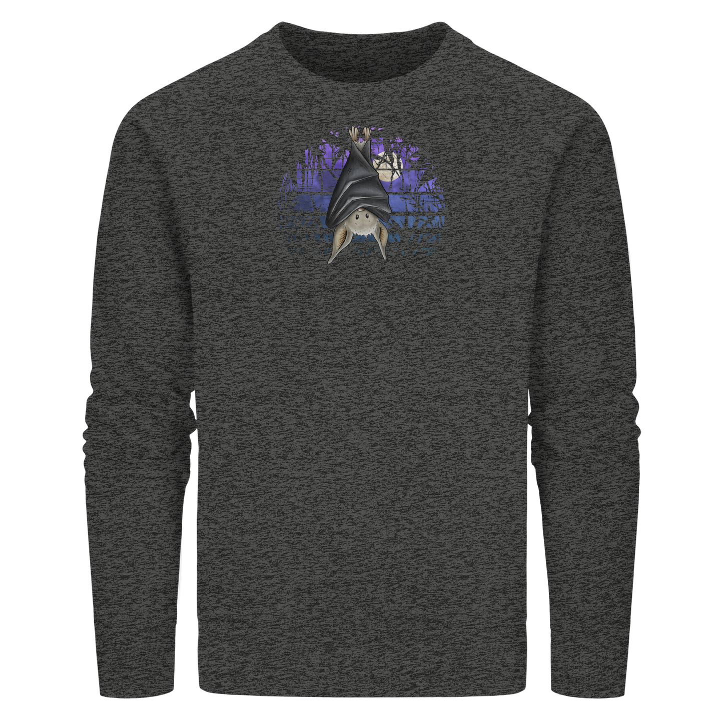 Fledermaus in blauer Nacht - Organic Basic Unisex Sweatshirt