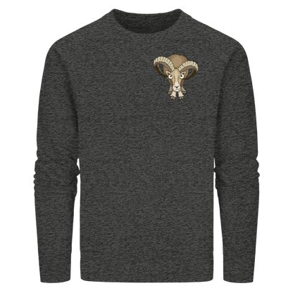 Bockiges Mufflon Widder Schafbock - Organic Basic Unisex Sweatshirt