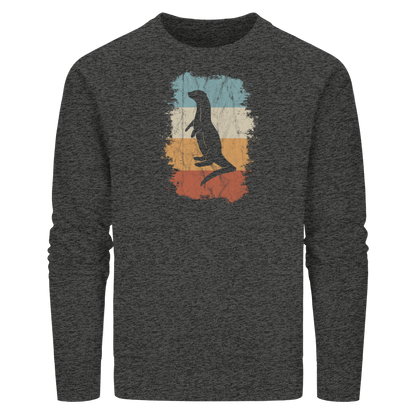 Retro Otter Fischotter Silhouette - Organic Basic Unisex Sweatshirt