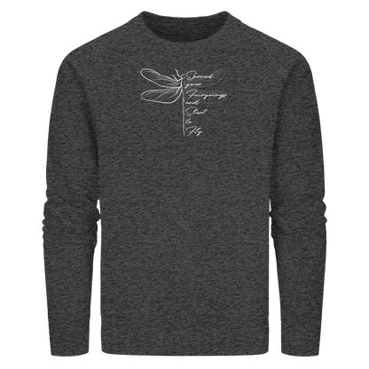 Breite die Flügel aus und flieg los | Libelle - Organic Basic Unisex Sweatshirt