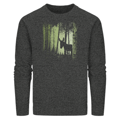 Esel im Zwielicht-Wald - Organic Basic Unisex Sweatshirt