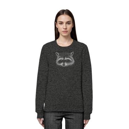 Waschbär Illustration Kritzelkunst - Organic Basic Unisex Sweatshirt