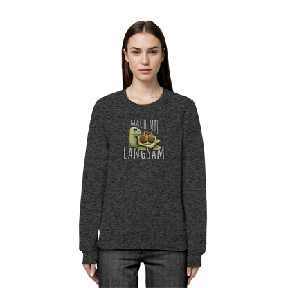 Mach mal langsam Schildkröte - Organic Basic Unisex Sweatshirt