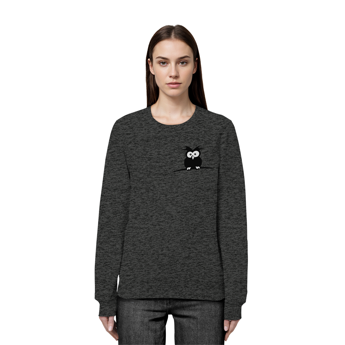 Kleine struppige Eule - Organic Basic Unisex Sweatshirt