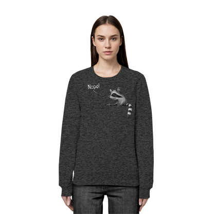 Nope! Frecher verwegener Waschbär - Organic Basic Unisex Sweatshirt