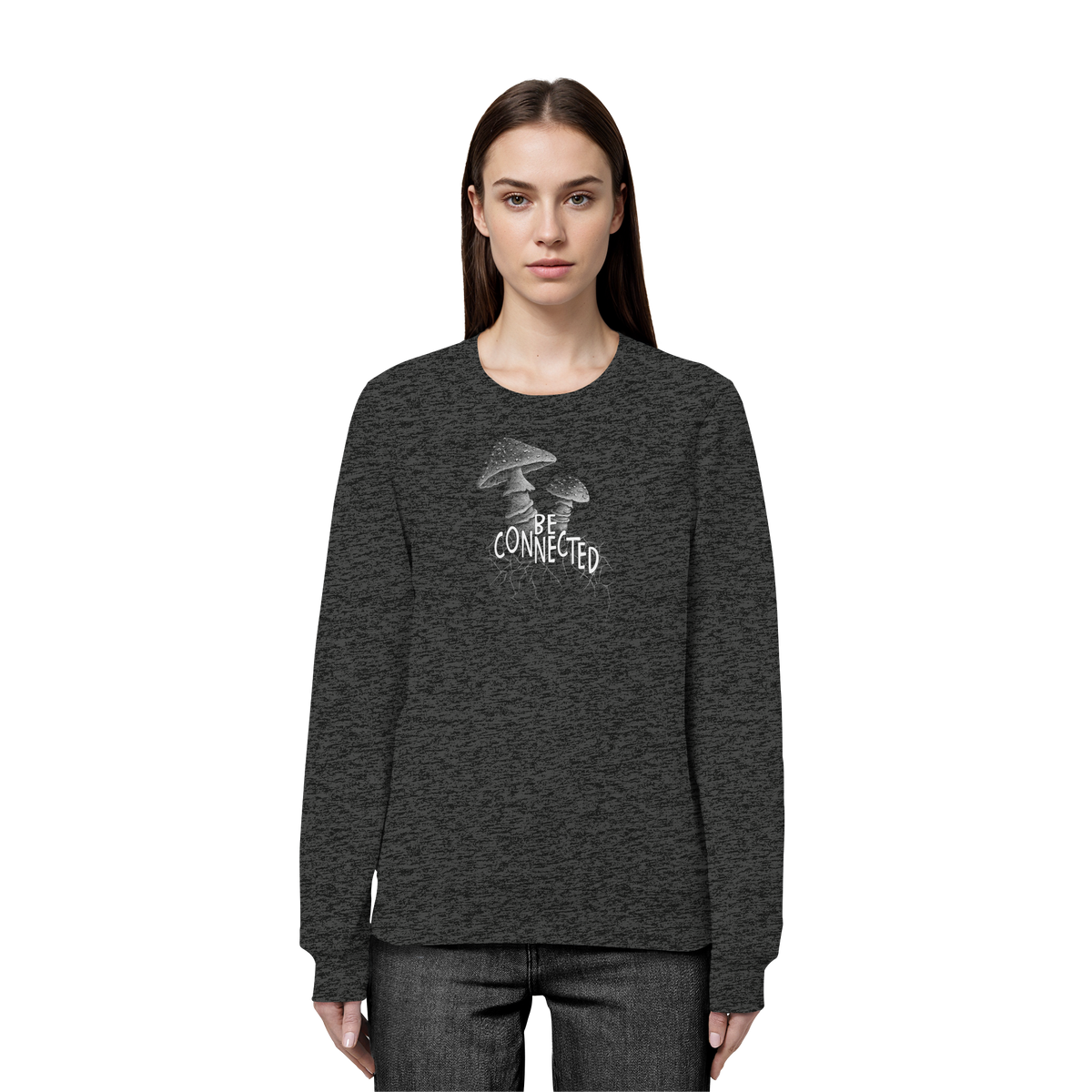 Be Connected Panther-Pilz - Organic Basic Unisex Sweatshirt