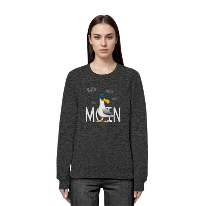 Moin Moin Lässige Hipster Möwe  - Organic Basic Unisex Sweatshirt
