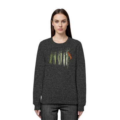 Eichhörnchen im Zwielicht-Wald - Organic Basic Unisex Sweatshirt