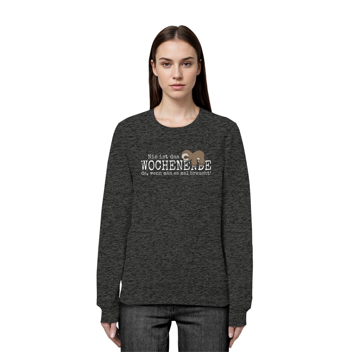 Kawaii Faultier Wochenende - Organic Basic Unisex Sweatshirt