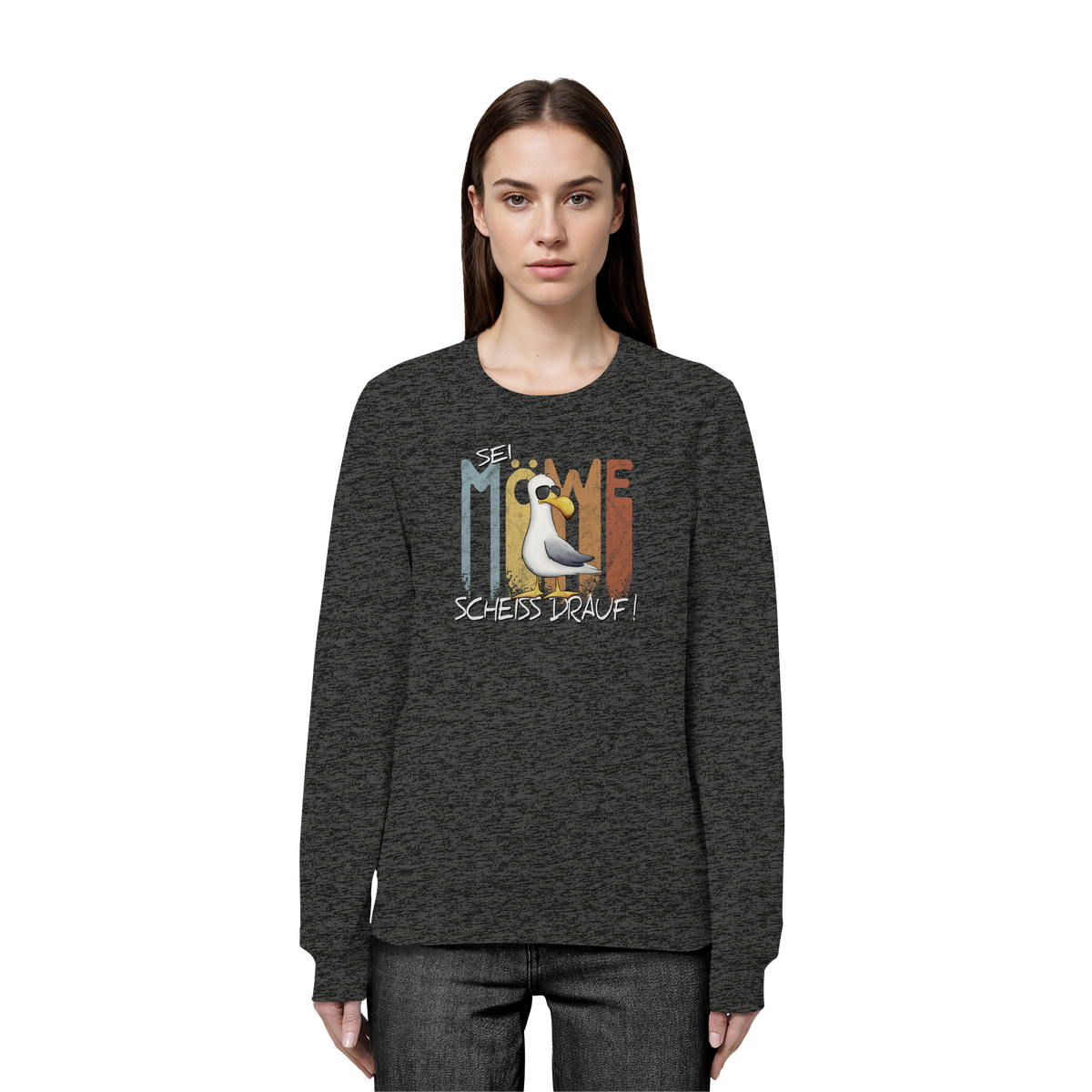 Sei Möwe Scheiß Drauf  - Organic Basic Unisex Sweatshirt
