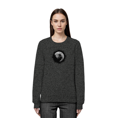 Schwarzer Rabe bei Vollmond  - Organic Basic Unisex Sweatshirt