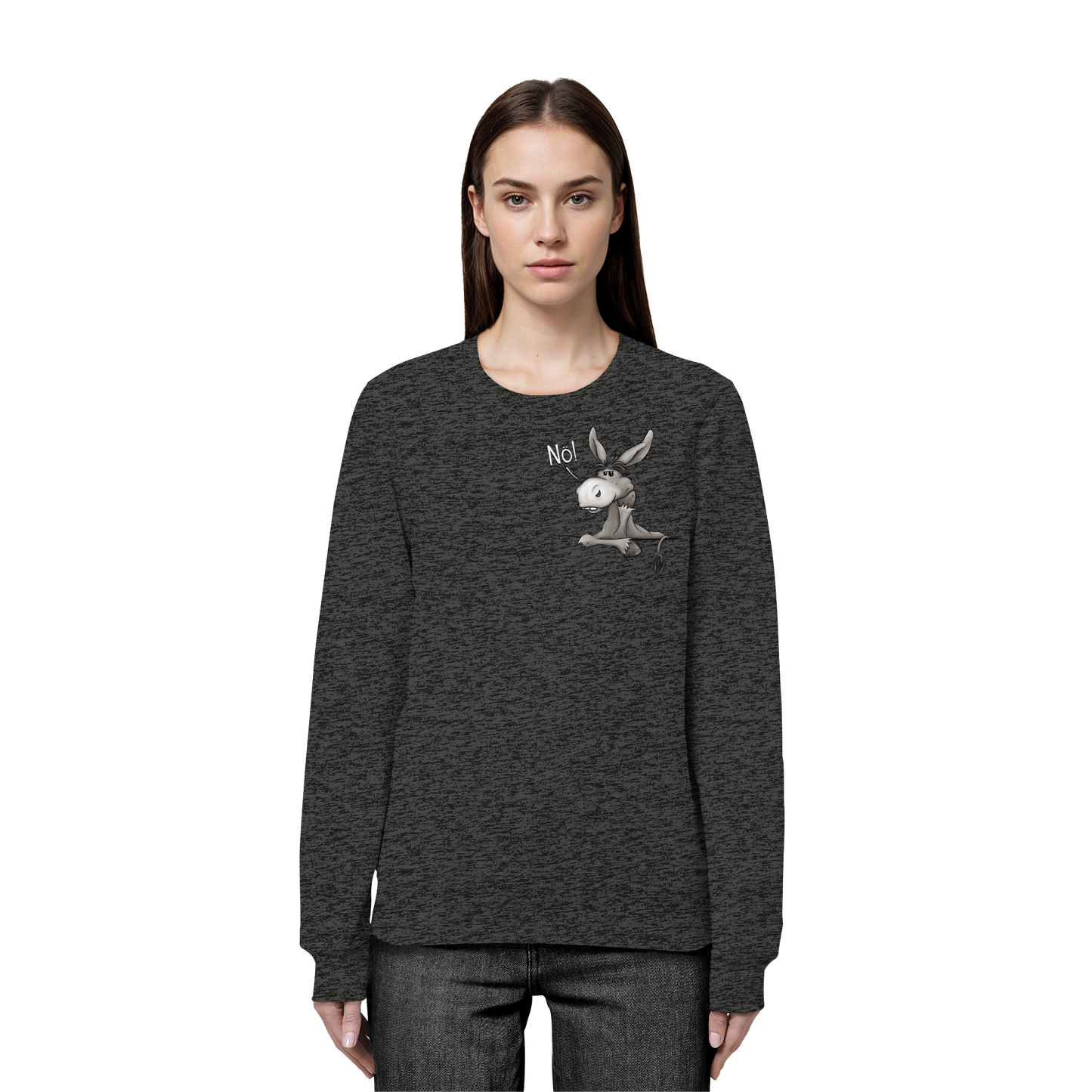 Nö! Störrischer Esel - Organic Basic Unisex Sweatshirt