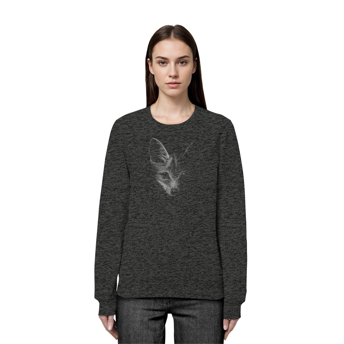 Fuchs Kritzelkunst Illustration - Organic Basic Unisex Sweatshirt