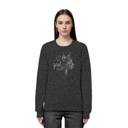 Just A Bit Feral Today! Wildkatze - Organic Basic Unisex Sweatshirt