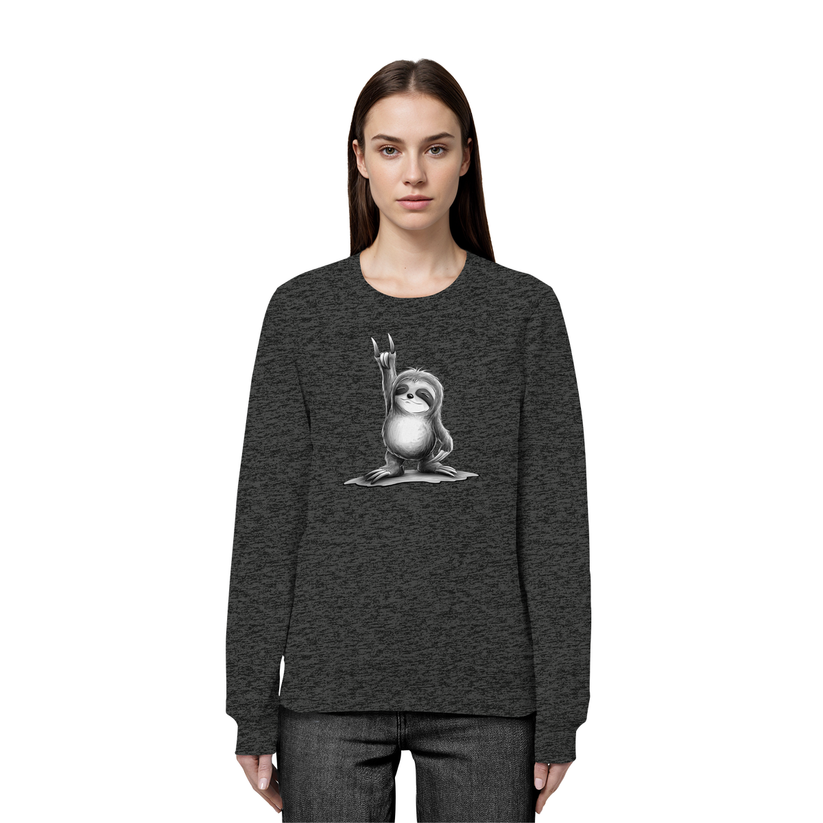 Rock On Party Faultier - Organic Basic Unisex Sweatshirt