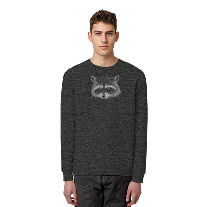 Waschbär Illustration Kritzelkunst - Organic Basic Unisex Sweatshirt