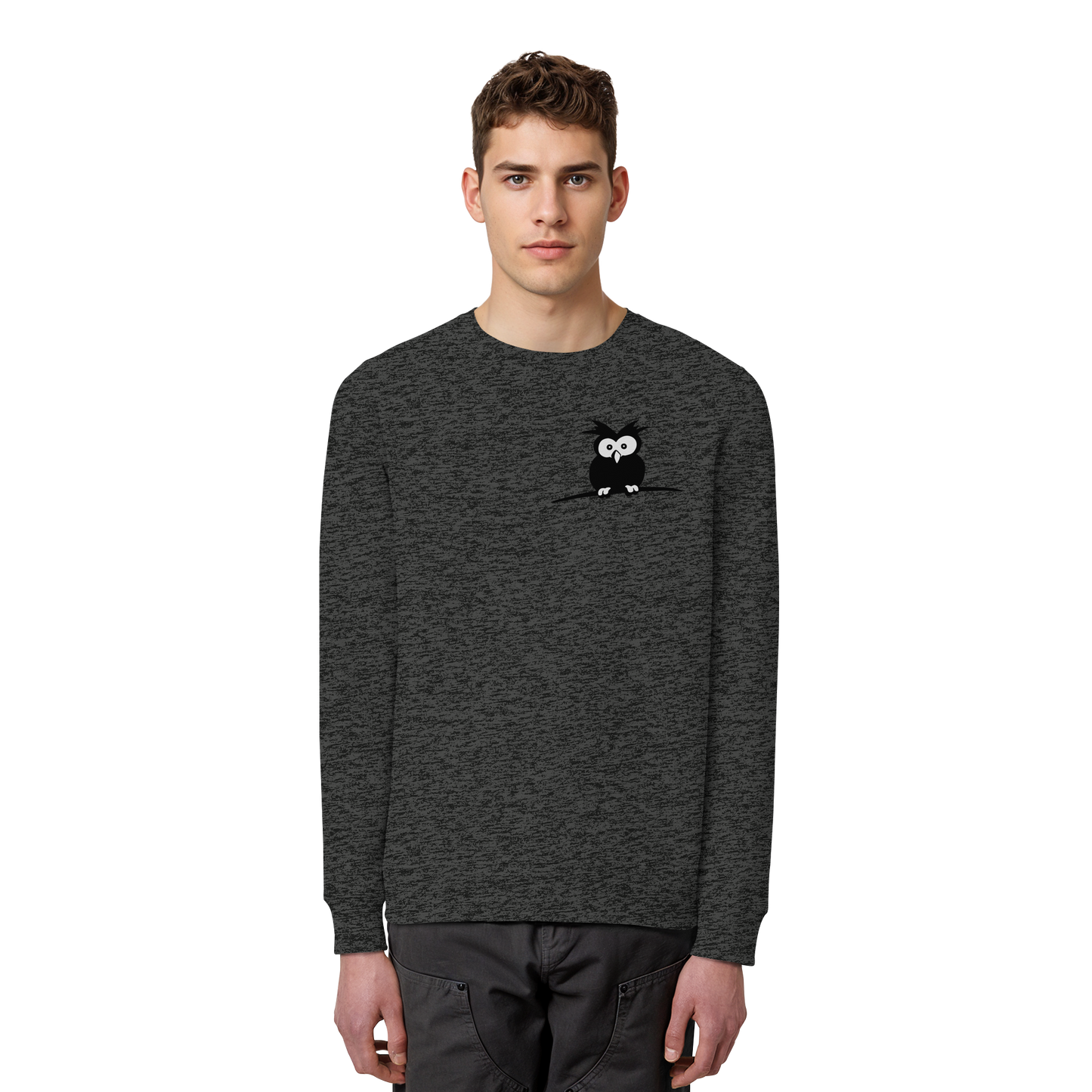 Kleine struppige Eule - Organic Basic Unisex Sweatshirt