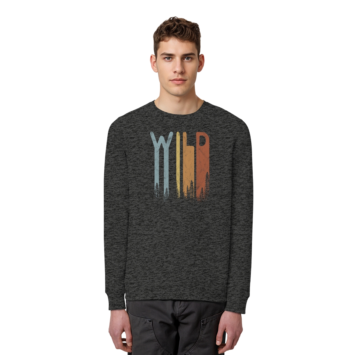Wild Retro Schriftzug - Organic Basic Unisex Sweatshirt
