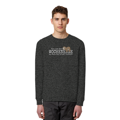 Kawaii Faultier Wochenende - Organic Basic Unisex Sweatshirt