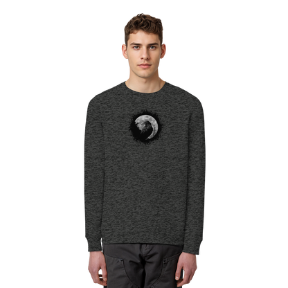 Schwarzer Rabe bei Vollmond  - Organic Basic Unisex Sweatshirt
