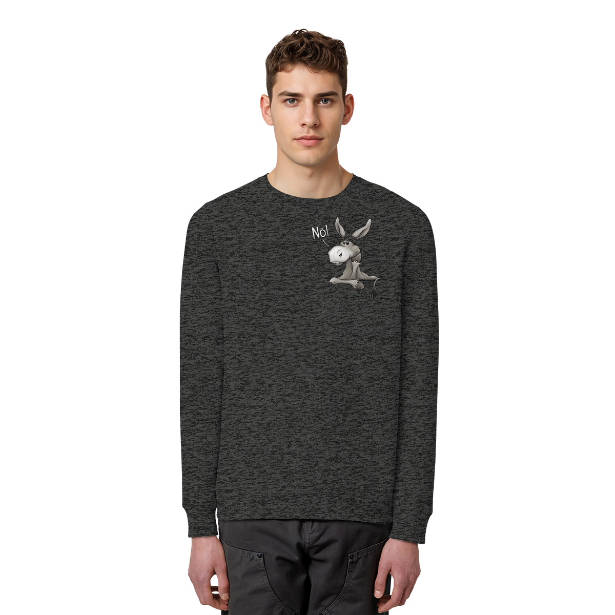 Nö! Störrischer Esel - Organic Basic Unisex Sweatshirt