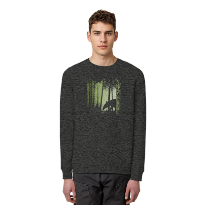 Lässiger Tapir im Zwielicht Wald - Organic Basic Unisex Sweatshirt