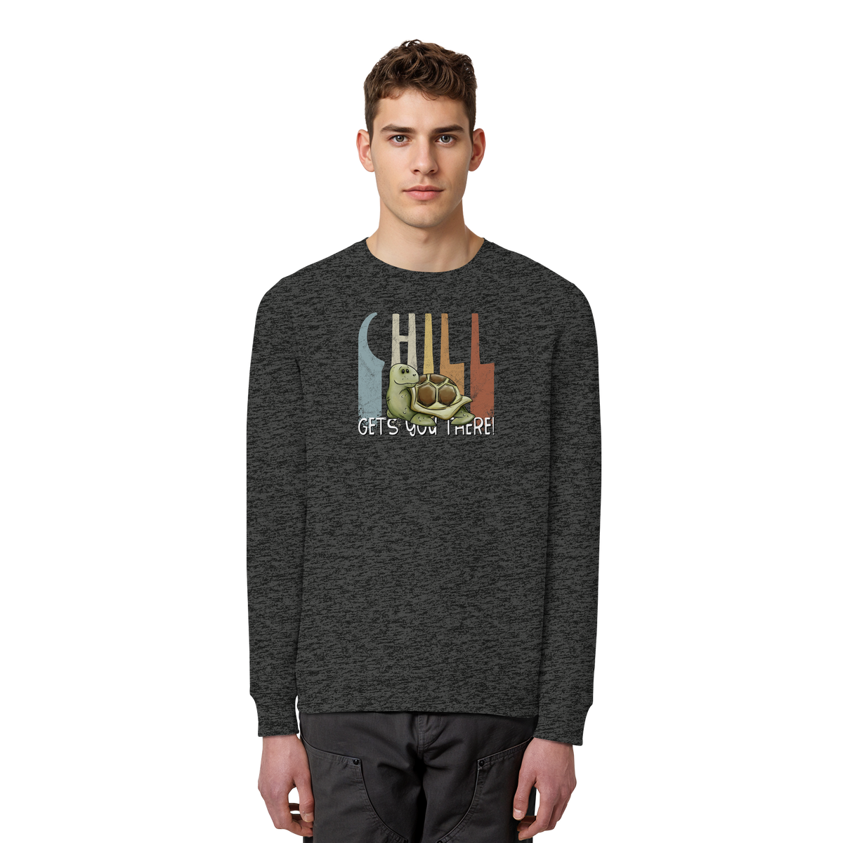 Gechillt gemütliche Schildkröte - Organic Basic Unisex Sweatshirt