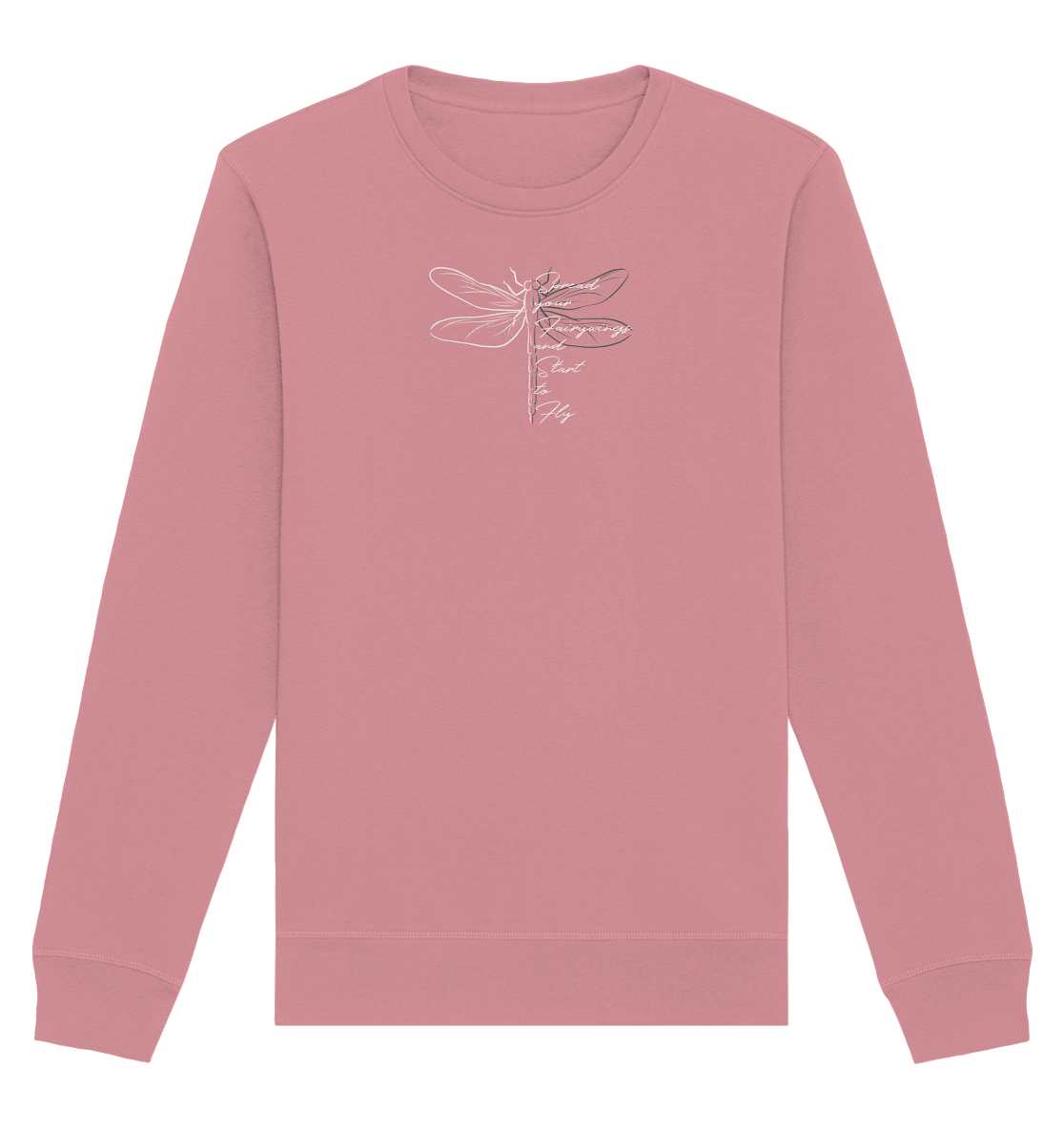 Breite die Flügel aus und flieg los | Libelle - Organic Basic Unisex Sweatshirt