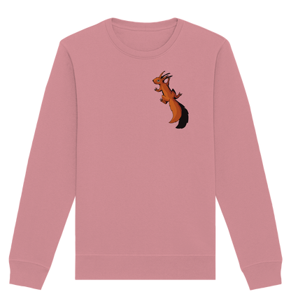 Süßes Eichhörnchen klettert - Organic Basic Unisex Sweatshirt