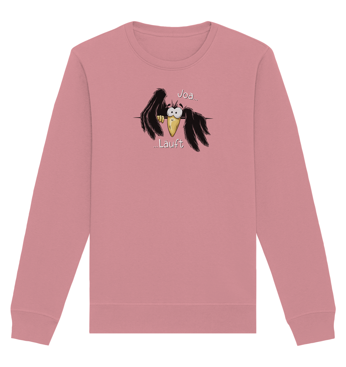 Joa Läuft Krähe gechillter Rabe - Organic Basic Unisex Sweatshirt