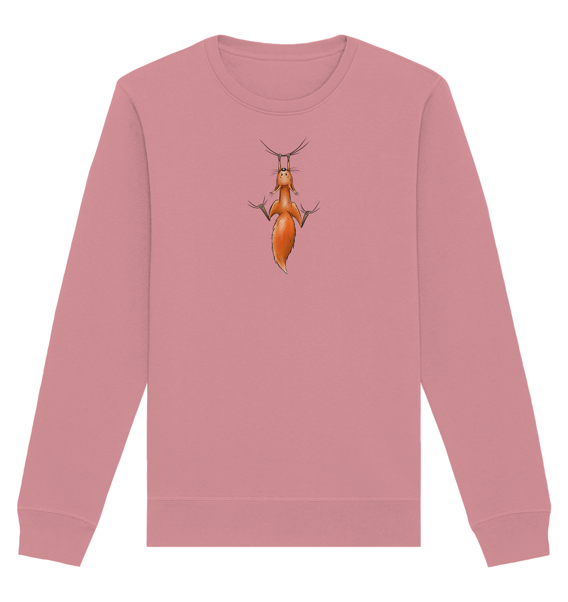Rotes Eichhörnchen hängt ab - Organic Basic Unisex Sweatshirt