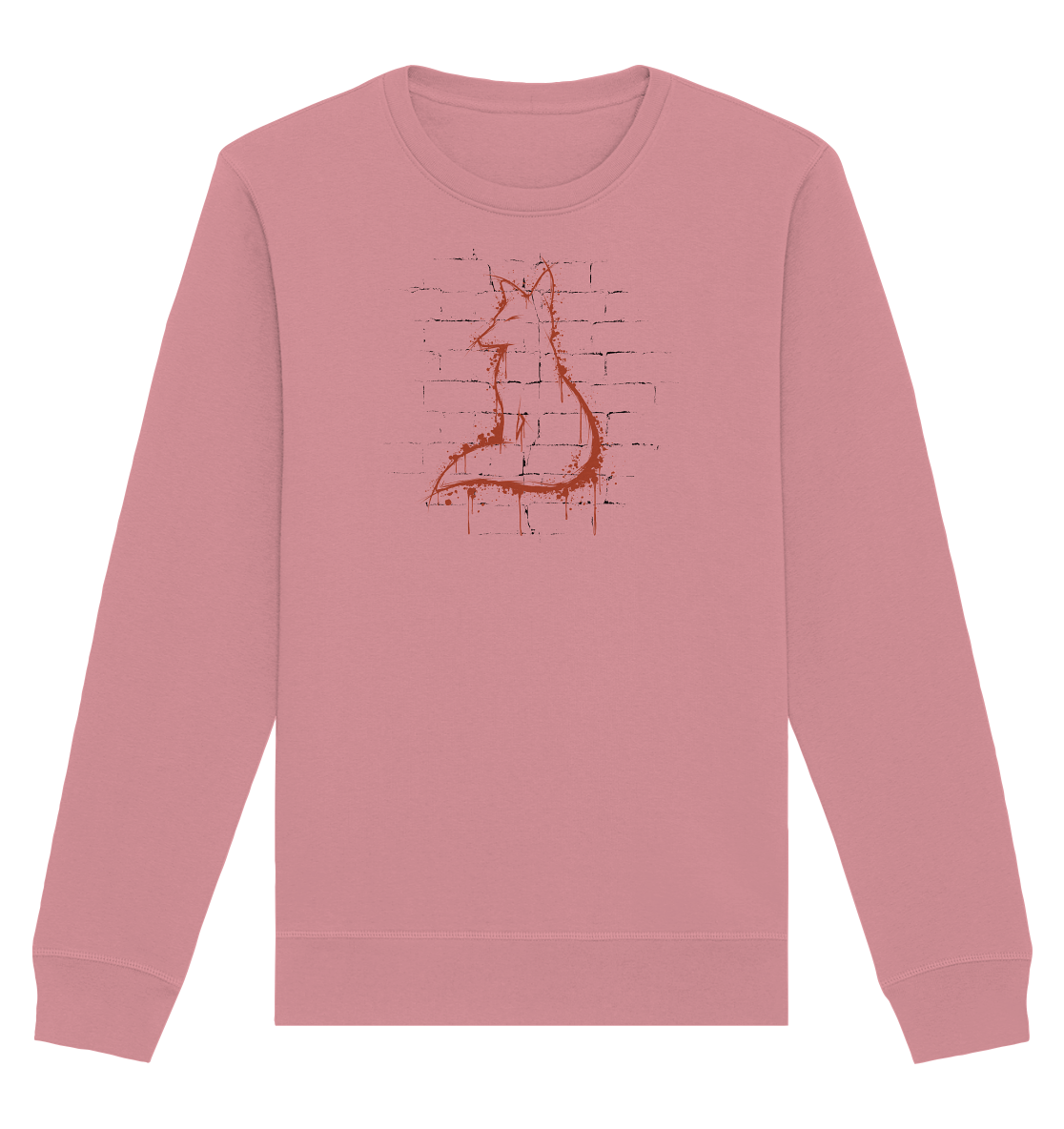 Street Art Fuchs Silhouette - Organic Basic Unisex Sweatshirt