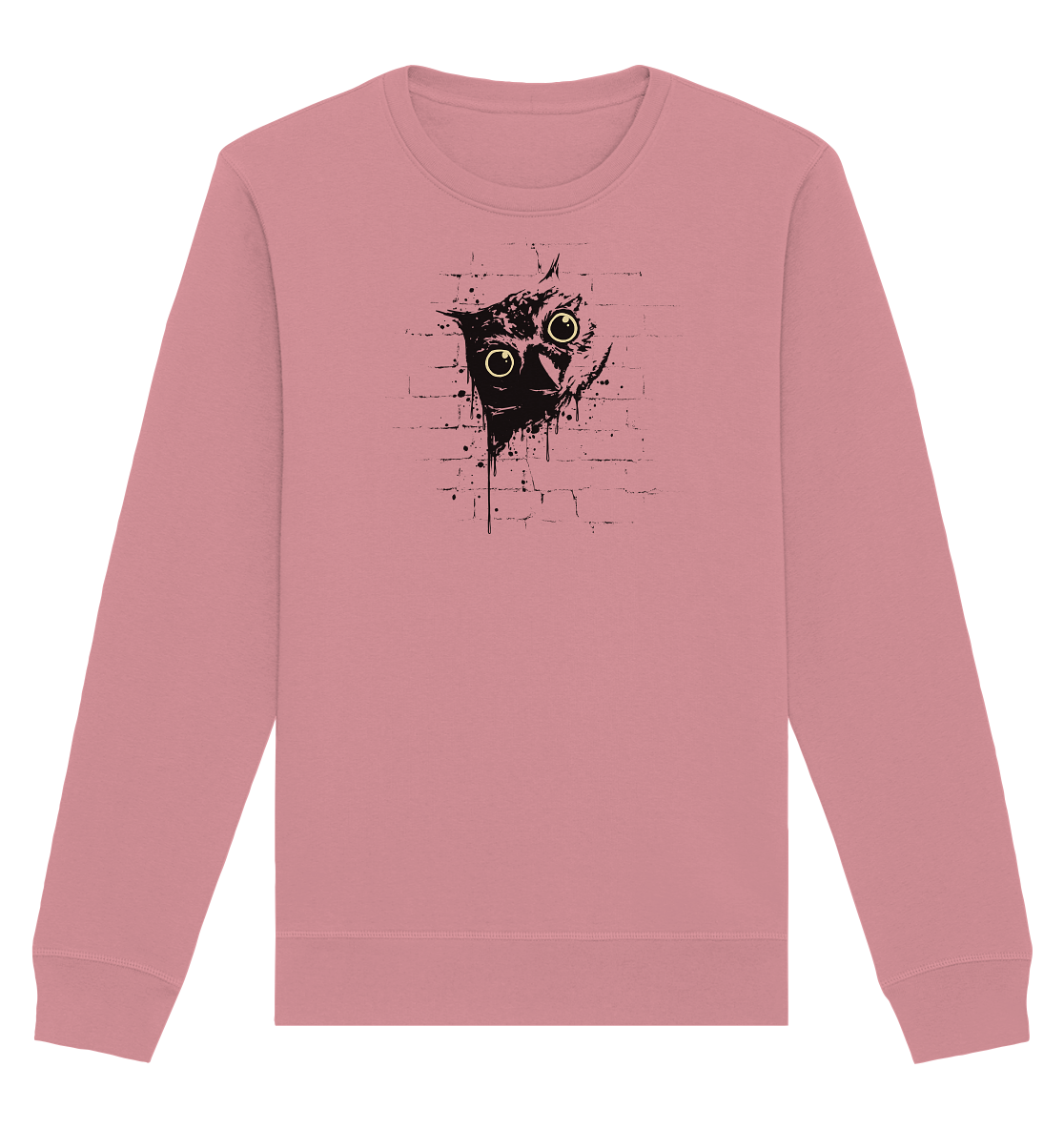 Lässige Street Art Eule - Organic Basic Unisex Sweatshirt