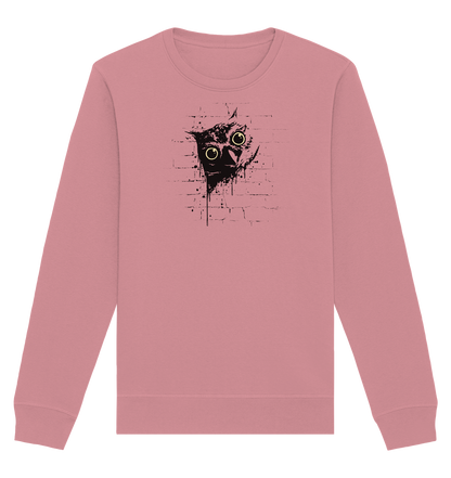 Lässige Street Art Eule - Organic Basic Unisex Sweatshirt