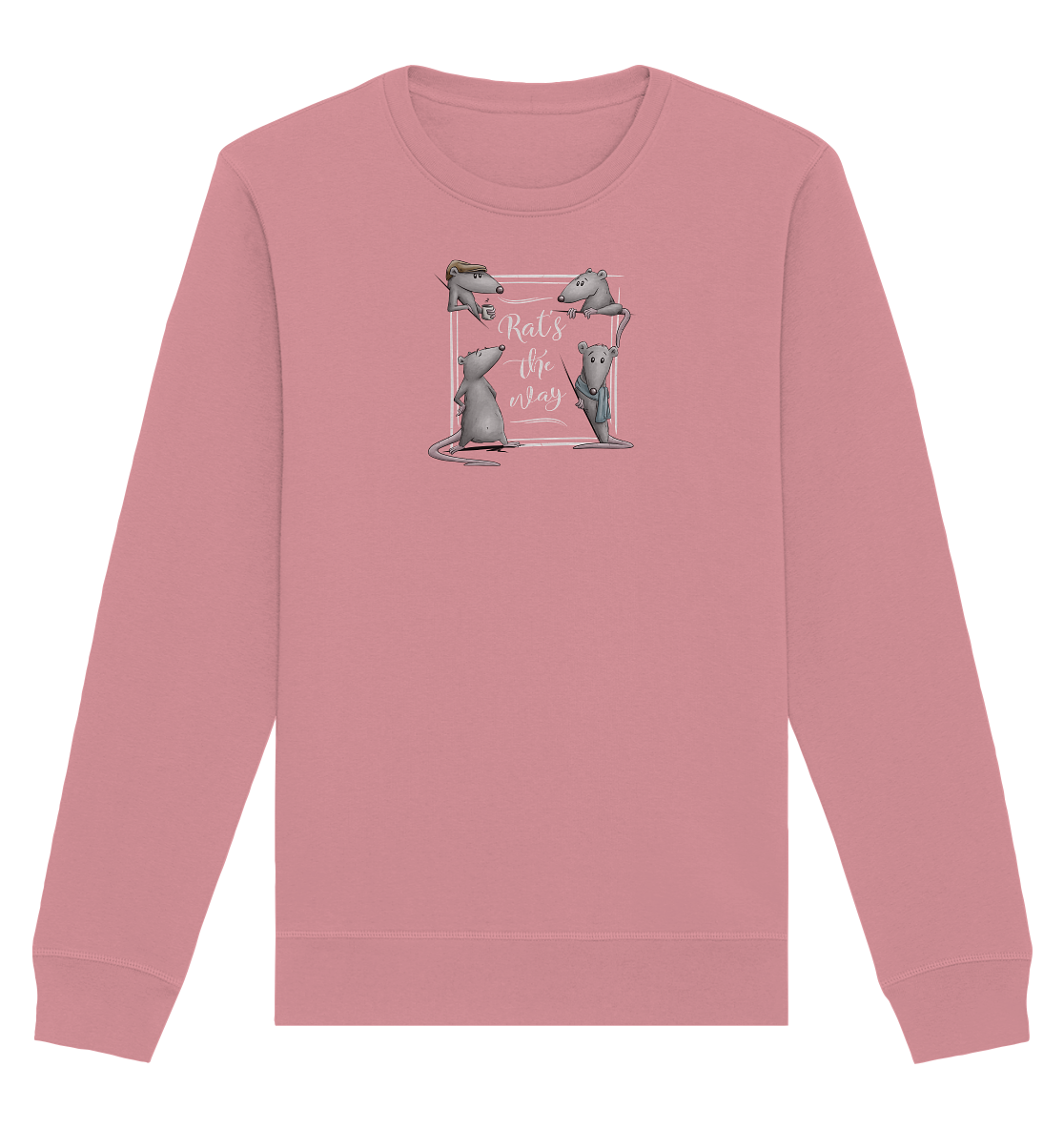 Rat’s The Way Kaffeehaus Ratten - Organic Basic Unisex Sweatshirt