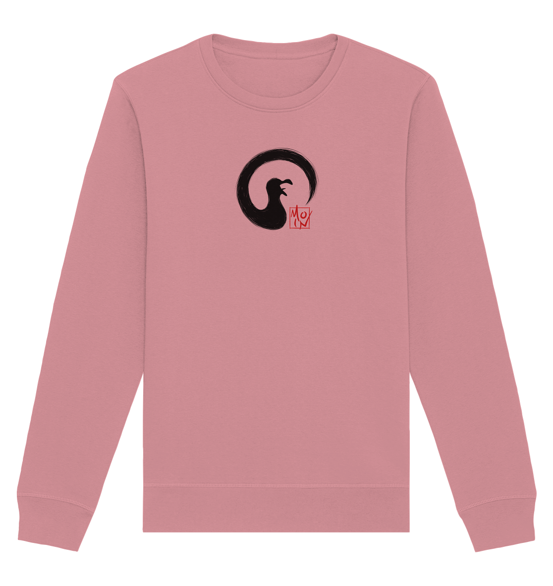 Moin kreischende japanische Enso Möwe - Organic Basic Unisex Sweatshirt