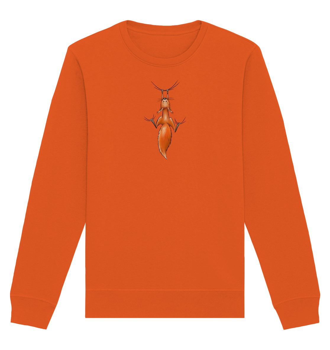 Rotes Eichhörnchen hängt ab - Organic Basic Unisex Sweatshirt