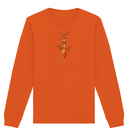 Rotes Eichhörnchen hängt ab - Organic Basic Unisex Sweatshirt