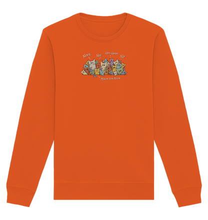 Nope, Nee, Nö Katzen - Organic Basic Unisex Sweatshirt