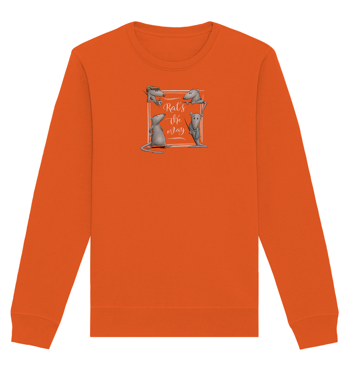 Rat’s The Way Kaffeehaus Ratten - Organic Basic Unisex Sweatshirt