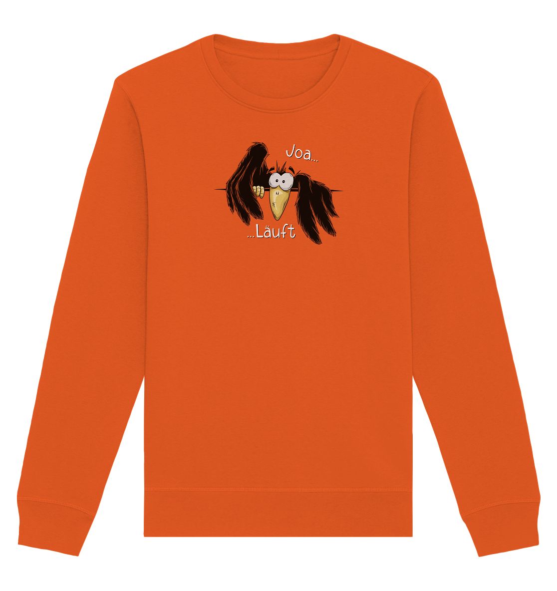 Joa Läuft Krähe gechillter Rabe - Organic Basic Unisex Sweatshirt