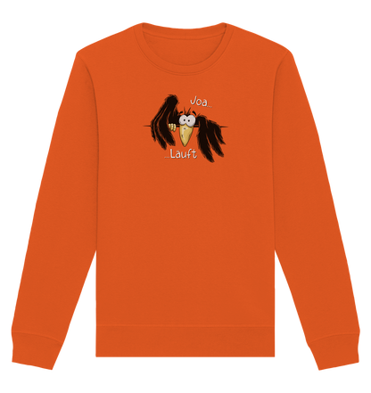 Joa Läuft Krähe gechillter Rabe - Organic Basic Unisex Sweatshirt