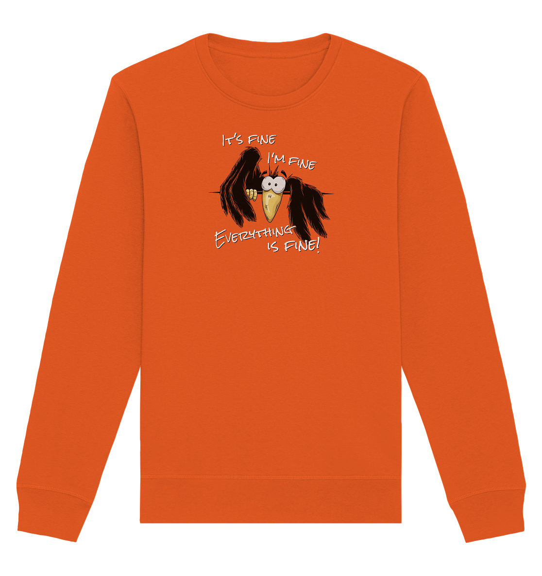 I’m Fine Rabe | Alles Gut Krähe - Organic Basic Unisex Sweatshirt