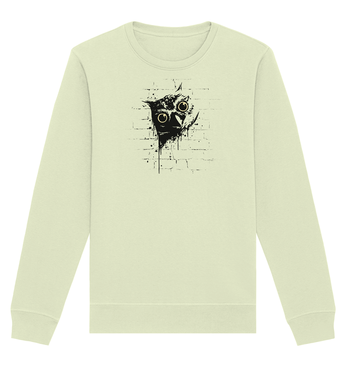 Lässige Street Art Eule - Organic Basic Unisex Sweatshirt